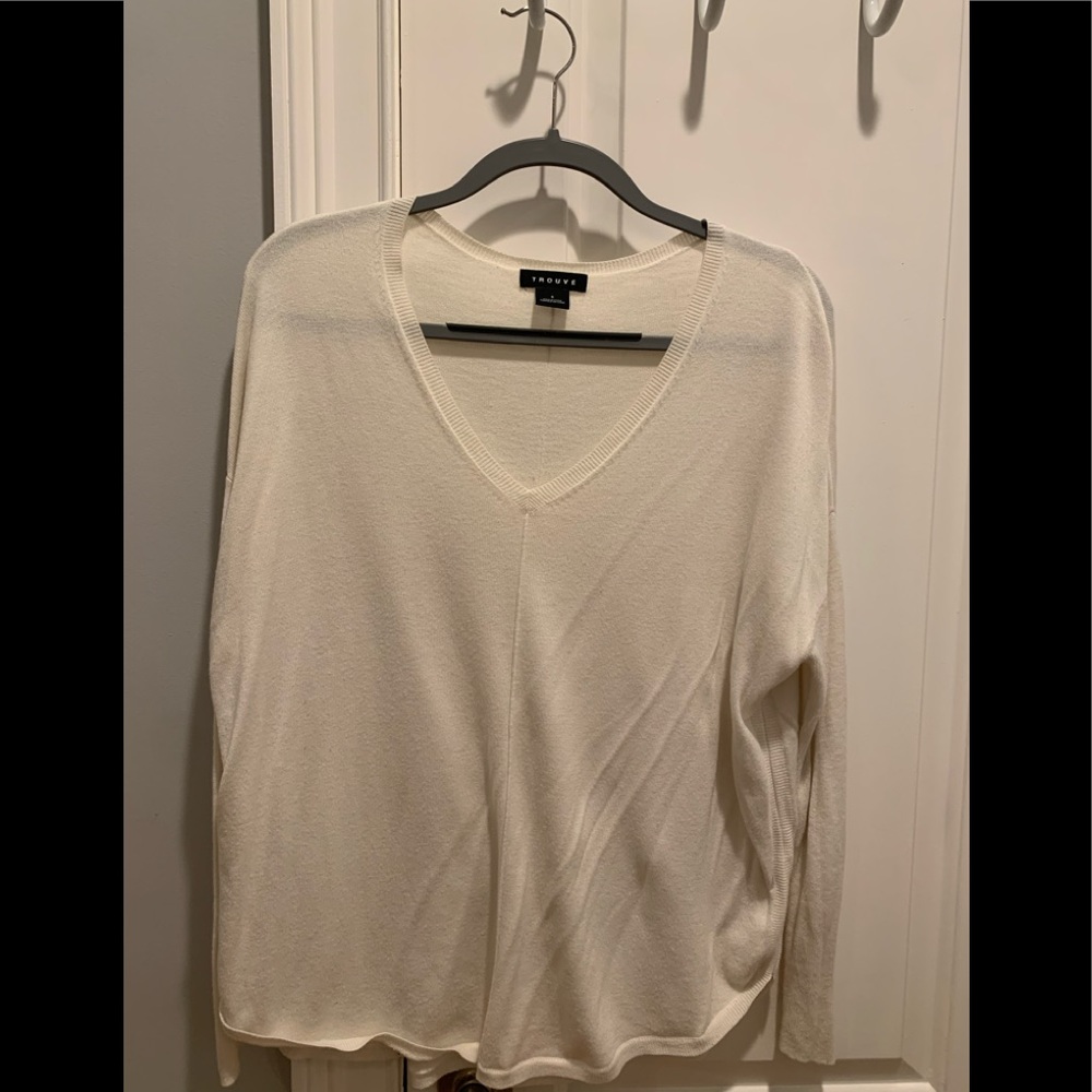 Trouvé long sleeve oversized white sweater
